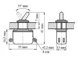 ТВ2-1 чертеж тумблера.
