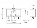 ПМ24 чертеж микропереключателя.