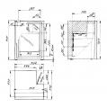 Indel B Cruise 090/FR чертеж автохолодильника.