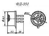 ФД351 чертеж фотоприемника.