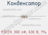 Конденсатор FSCEX 300 пФ, 630 В, 1% 