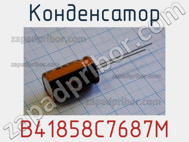 Конденсатор B41858C7687M фотография.