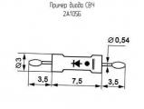 2А105Б схема, чертеж диода СВЧ.