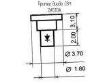 2А510А схема, чертеж диода СВЧ.