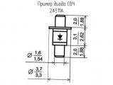 2А511А схема, чертеж диода СВЧ.