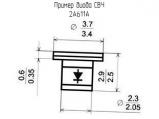 2А611А схема, чертеж диода СВЧ.