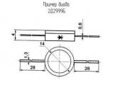2Д2999Б схема, чертеж диода.