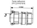 2РМТ22КПН10Г1В1ЛВ схема, чертеж соединителя.
