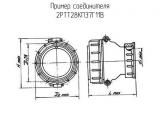 2РТТ28КПЭ7Г11В схема, чертеж соединителя.