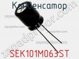 Конденсатор SEK101M063ST фотография 3.