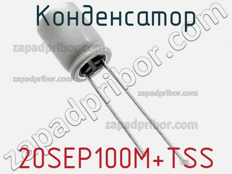 Конденсатор 20SEP100M+TSS фотография.