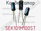 Конденсатор SEK101M100ST фотография 2.