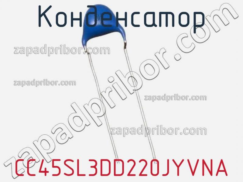 Конденсатор CC45SL3DD220JYVNA фотография.