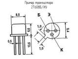 2Т608Б/ИУ схема, чертеж транзистора.