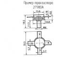 2Т980А схема, чертеж транзистора.