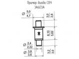 3А603А схема, чертеж диода СВЧ.