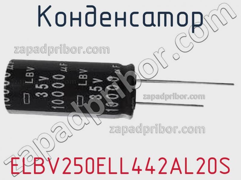 Конденсатор ELBV250ELL442AL20S фотография.