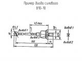 В10-10 схема, чертеж диода силового.
