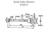 ВЛ200-8 схема, чертеж диода лавинного.
