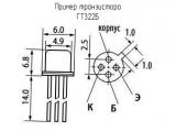 ГТ322Б схема, чертеж транзистора.