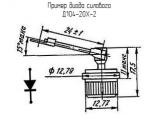 Д104-20Х-2 схема, чертеж диода силового.