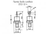 Д122-32-4 схема, чертеж диода силового.