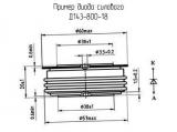 Д143-800-18 схема, чертеж диода силового.