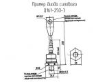 Д161-250-3 схема, чертеж диода силового.