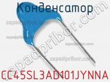 Конденсатор CC45SL3AD101JYNNA фотография 2.