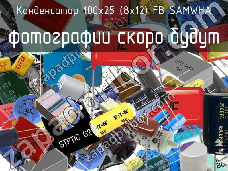 Конденсатор 100х25 (8х12) FB SAMWHA фотография.