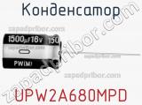 Конденсатор UPW2A680MPD фотография 2.
