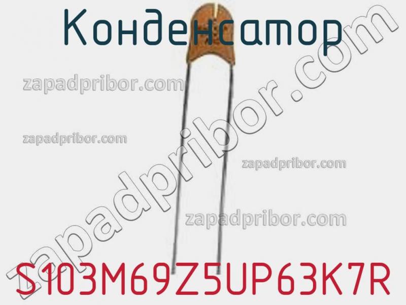 Конденсатор S103M69Z5UP63K7R фотография 1.