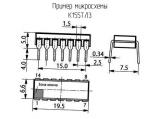 К155ТЛ3 схема, чертеж микросхемы.