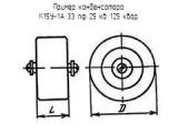 К15У-1А 33 пф 25 кв 125 квар 