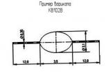 КВ102В схема, чертеж варикапа.