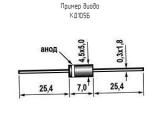 КД105Б схема, чертеж диода.
