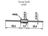 КД105Г схема, чертеж диода.