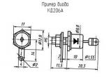 КД206А схема, чертеж диода.