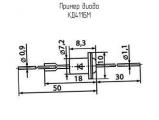 КД411БМ схема, чертеж диода.