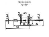 КД411ВМ схема, чертеж диода.