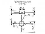 КП327Б схема, чертеж транзистора.