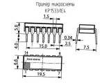 КР1533ЛЕ4 схема, чертеж микросхемы.