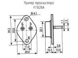 КТ828А схема, чертеж транзистора.