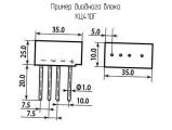КЦ410Г схема, чертеж диодного блока.