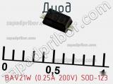 Диод BAV21W (0.25A 200V) SOD-123 