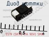 Диод Шоттки SS19 (SK19) (1A 90V) SMA 