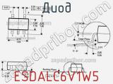 Диод  ESDALC6V1W5  фотография 2.