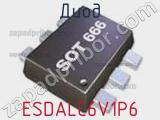 Диод  ESDALC6V1P6  фотография 3.