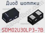 Диод Шоттки SDM02U30LP3-7B фотография 3.