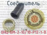 ОНЦ-БМ-2-10/10-Р12-1-В фотография 2 соединителя. 